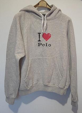 Ralph lauren polo оригінал толстовка худі кофта сіра розмір м l