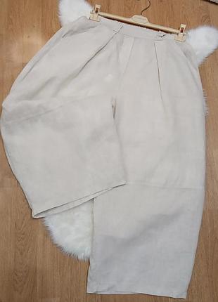Лляні штани фасону баггі (baggy pants) або barrel pants (штани-бочонки) бренду sedna