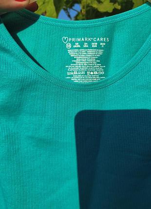 Яркое зеленое летнее платье-майка primark 2