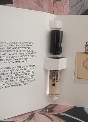 Burberry goddess eau de parfum пробник