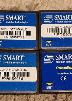Карта памяти 512 мб (не гб) smart modular technologies 10.8-11.0/12.4-12.7 compactflash cf смарт sg9cf512sma2luc