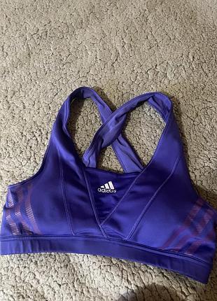 Спортивний топ adidas оригінал фіолетовий для тренувань