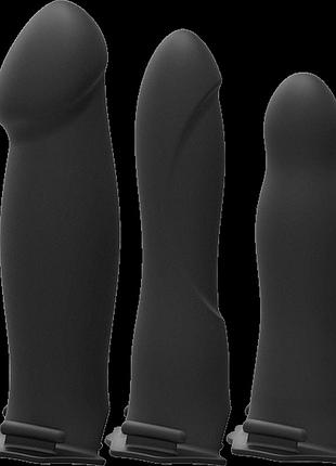 Набір для страпону doc johnson body extensions — be ready — black (м'ята упаковка!!!! 3