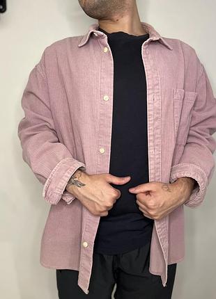 Чоловіча вельветова сорочка h&m, xl