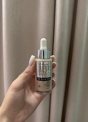 Тональний флюїд maybelline new york superstay skin tint