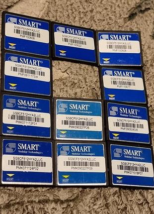 Карта памяти 512 мб (не гб) smart modular technologies 4.58-5.24/9.84-10.2 compactflash cf смарт sg9cf512hya2luc
