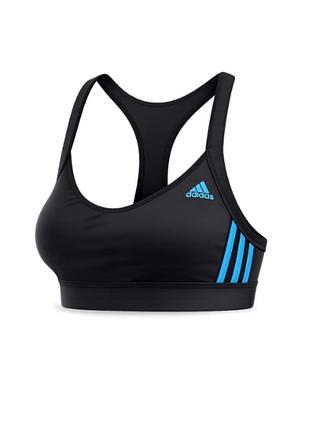 Спортивний топ adidas чорний 36 xs/s для фітнесу бігу без кісточок