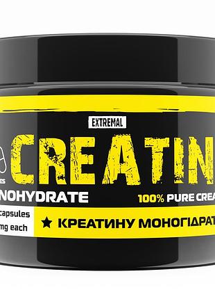 Креатин extremal сreatine monohydrate 300 капсул 500 мг 100% чистый микронизованый креатин для массы и силы