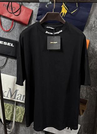 Футболка чоловіча palm angels classic logo over t-shirt чорний xl l