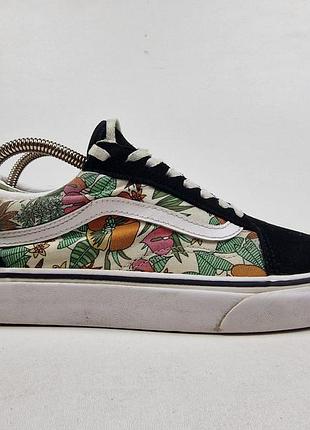 Кеды — vans old skool с цветочным принтом