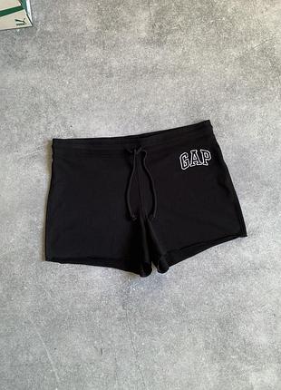 Gap heritage short v2 black оригінал жіночі котонові трикотажні шорти чорні геп спортивні повсякденні бавовняні для дому короткі легкі фірмові l 48 50
