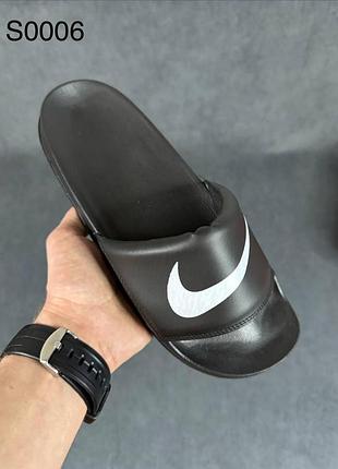 Оригинальные шлепанцы nike - черные, удобные, новые