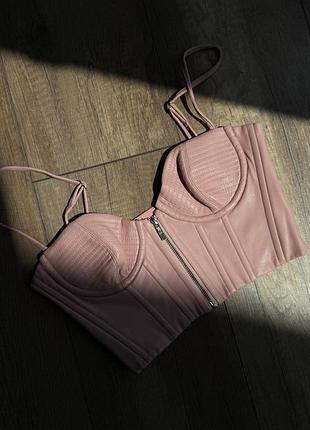 Шкіряний кроп топ ohpolly розмір 4