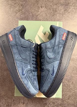 Nike air force 1 low x supreme blue