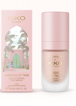 Сироватка-праймер для обличчя kiko milano threads of time glow & hydrate - 02 rosy glow (000259-02)