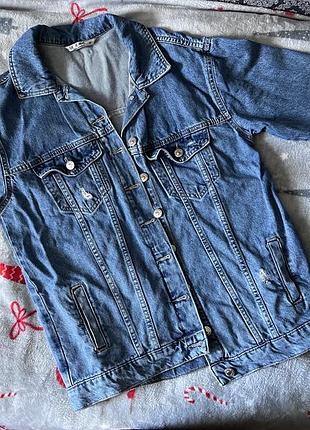 💙 джинсова куртка df jeans xs | базова річ, яка ніколи не виходить із моди