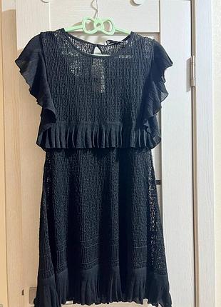 Сукня zara. колір чорний. розмір м,маломірить. нова