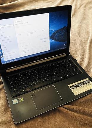 Ноутбук acer aspire 7 / 16 оперативки / intel core i5 / ssd 512