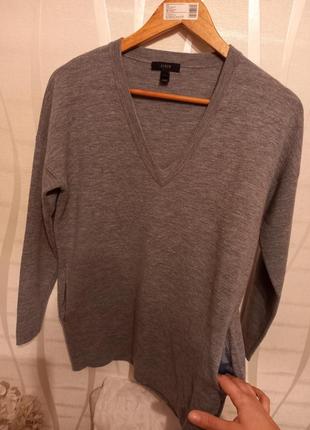 Джемпер з кишенями j.crew,100% merino wool,розмір xs.