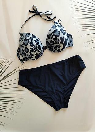 36c /80c -l/xl купальник с чашками на паралоне на косточках плавки высокие