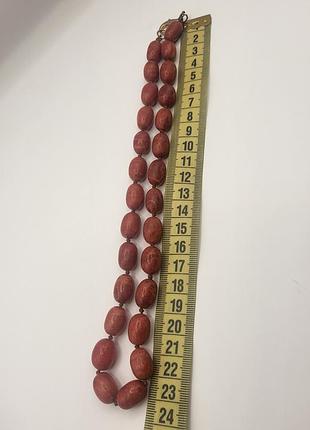 Бусы коралл 3