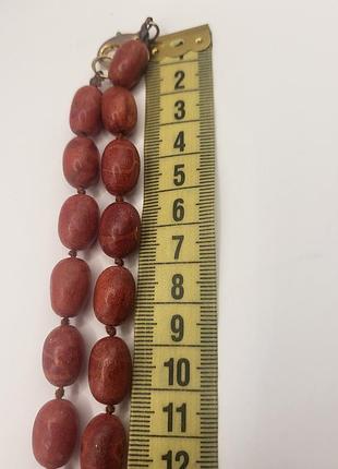 Бусы коралл 4