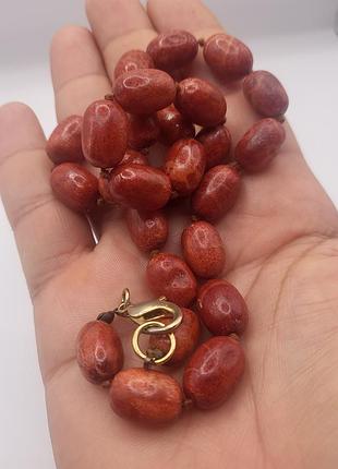 Бусы коралл 5