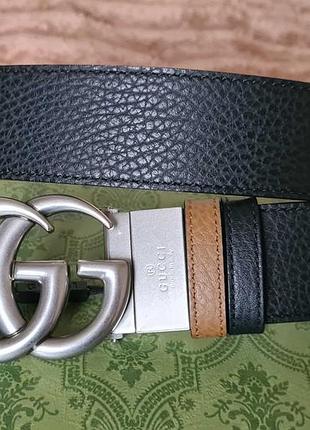 Ремінь чоловічий gucci gg marmont чорний