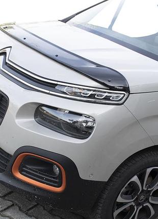 Дефлектор капота (eurocap) для peugeot partner/rifter 2019- гг