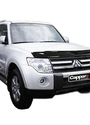 Дефлектор капоту (eurocap) для mitsubishi pajero wagon iv 2006-2021 рр