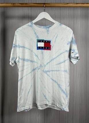 Tommy hilfiger jeans tie dye оригінальна футболка з красивим дизайном