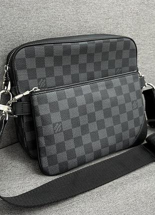 Premium сумка від louis vuitton duo damier graphite