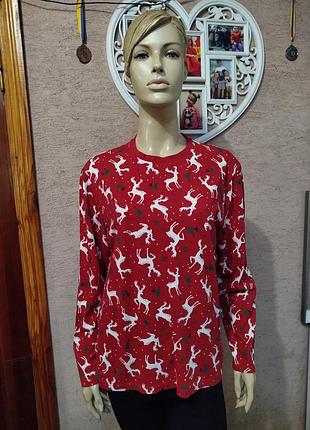 Новогодний лонгслив primark m 7969 в