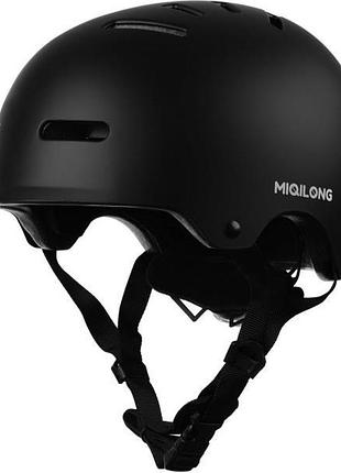 Дитячий захисний шолом miqilong condor 45-54 см чорний (condor-m-black)