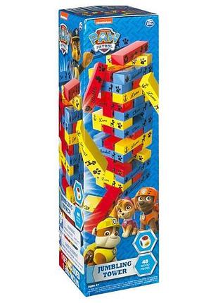 Настольная игра spin master дженга щенячий патруль (sm98270/6035863)