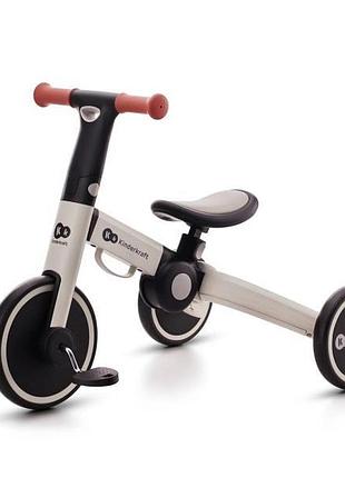 Трехколесный велосипед kinderkraft 4trike 3 в 1 серый, красный (kr4tri22gry0000)