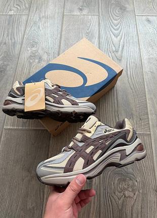 Кросівки asics gel-preleus beige brown grey🤎