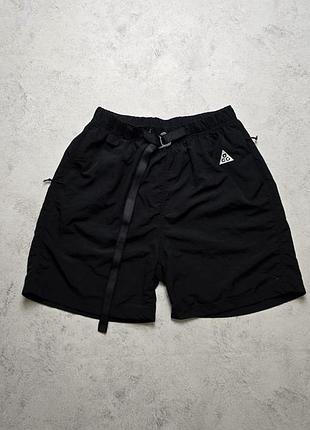 Шорти для трекінгу nike acg trail shorts mens xl black nylon belted zip pockets cz6705-014