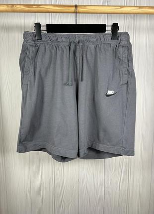 Nike gray зручні коттонові шорти оригінал в розмірі xl