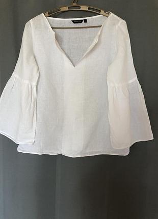 Блузка розмір s, massimo dutti, з дуже тонкого льону