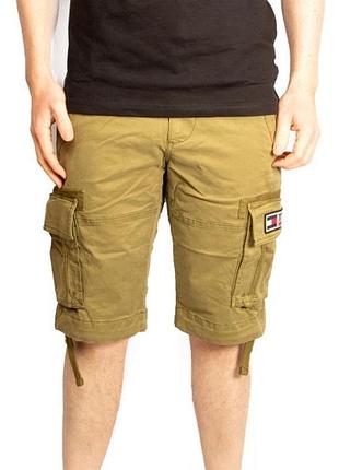 Tommy hilfiger чоловічі бежеві шорти карго базові повсякденні літні спортивні в робочому стилі р. 31 l