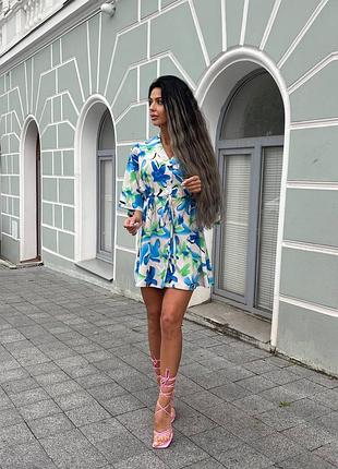 Платье мини летнее 4