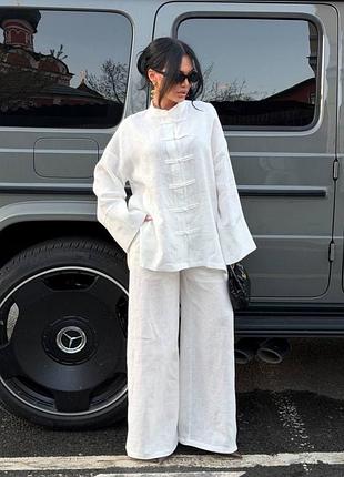 Костюм «tang» из натурального льна
(китайский стиль, tang suit).