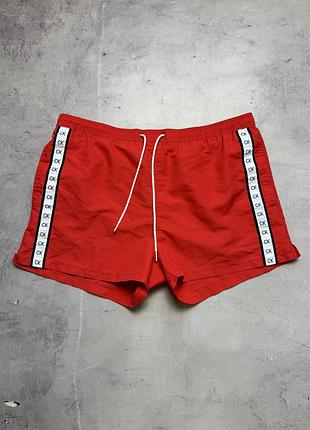 Червоні плавки чоловічі шорти calvin klein