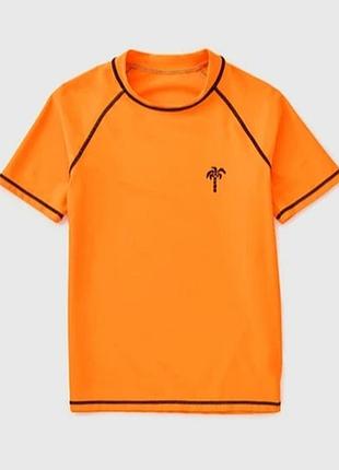 Дитяча сонячнозахисна футболка для плавання пляжна рашгард matalan хлопчику дівчинці 1.5-2 г 18-24 м 86-92 см
