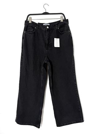 Нові чорні джинси wide leg new look adalae