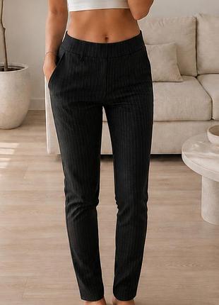 Элегантные брюки mango в полоску | premium look | slim-fit | s