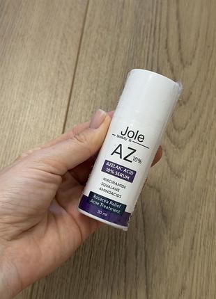 Сироватка jole az 10% для лікування акне та розацеа, яка містить 10% азелаїнової кислоти.
