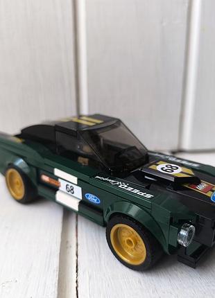 Конструктор lego машинка машина форд speed champions 1968 ford mustang fastba