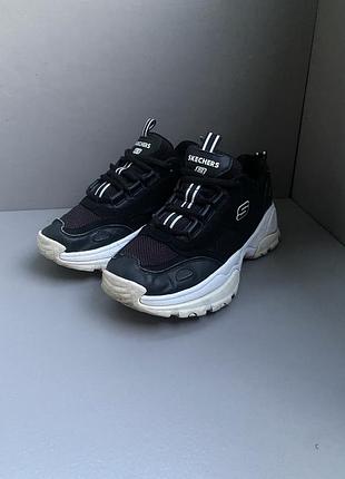 Кросівки skechers biggest fan 11930 / blk чорний кроссовки снікерси